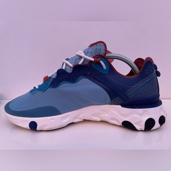 Nike React Element 55 Trainers - Men’s UK 8.5 EU 43 - CU1466-400 Coastal Blue - Picture 8 of 16